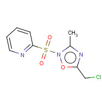 306935-20-6 5-(CHLOROMETHYL)-3-[(2-PYRIDYLSULFONYL)METHYL]-1,2,4-OXADIAZOLE chemical structure