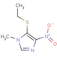87695-77-0 5-(Ethylthio)-1-methyl-4-nitro-1H-imidazole chemical structure