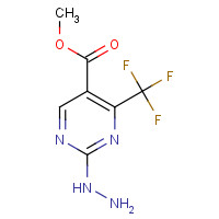 175137-28-7 5-(METHOXYCARBONYL)-4-(TRIFLUOROMETHYL)PYRIMIDINE-2-HYDRAZINE chemical structure