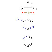 175202-19-4 5-(TERT-BUTYLSULFONYL)-2-(2-PYRIDYL)PYRIMIDIN-4-AMINE chemical structure