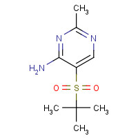 175201-85-1 5-(TERT-BUTYLSULFONYL)-2-METHYLPYRIMIDIN-4-AMINE chemical structure