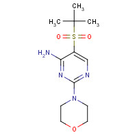 175202-11-6 5-(TERT-BUTYLSULFONYL)-2-MORPHOLINOPYRIMIDIN-4-AMINE chemical structure