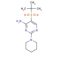 175202-16-1 5-(TERT-BUTYLSULFONYL)-2-PIPERIDINOPYRIMIDIN-4-AMINE chemical structure