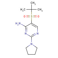 175202-10-5 5-(TERT-BUTYLSULFONYL)-2-TETRAHYDRO-1H-PYRROL-1-YLPYRIMIDIN-4-AMINE chemical structure