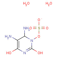 63981-35-1 5,6-DIAMINO-2,4-DIHYDROXYPYRIMIDINE SULFATE DIHYDRATE chemical structure