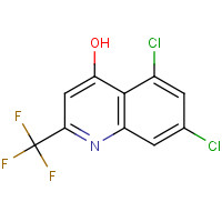 59108-13-3 5,7-DICHLORO-4-HYDROXY-2-(TRIFLUOROMETHYL)QUINOLINE chemical structure