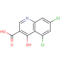 171850-30-9 5,7-DICHLORO-4-HYDROXYQUINOLINE-3-CARBOXYLIC ACID chemical structure