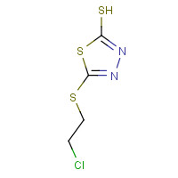 142826-71-9 5-[(2-CHLOROETHYL)THIO]-1,3,4-THIADIAZOLE-2-THIOL chemical structure