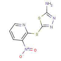 499771-19-6 5-[(3-NITRO-2-PYRIDYL)THIO]-1,3,4-THIADIAZOL-2-AMINE chemical structure