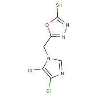 175201-82-8 5-[(4,5-DICHLORO-1H-IMIDAZOL-1-YL)METHYL]-1,3,4-OXADIAZOLE-2-THIOL chemical structure