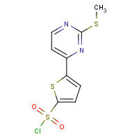 175202-76-3 5-[2-(METHYLTHIO)PYRIMIDIN-4-YL]THIOPHENE-2-SULFONYL CHLORIDE chemical structure