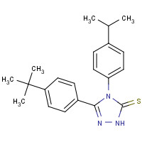 261761-26-6 5-[4-(TERT-BUTYL)PHENYL]-4-(4-ISOPROPYLPHENYL)-4H-1,2,4-TRIAZOLE-3-THIOL chemical structure