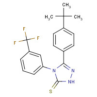 261633-26-5 5-(4-TERT-BUTYLPHENYL)-4-[3-(TRIFLUOROMETHYL)PHENYL]-1,2,4-TRIAZOLE-3-THIOL chemical structure