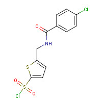 166964-34-7 5-(4-CHLOROBENZAMIDOMETHYL)THIOPHENE-2-SULPHONYL CHLORIDE chemical structure