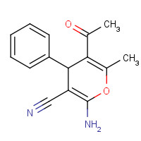 89809-89-2 5-ACETYL-2-AMINO-6-METHYL-4-PHENYL-4H-PYRAN-3-CARBONITRILE chemical structure