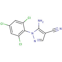 79002-96-3 5-AMINO-1-(2,4,6-TRICHLOROPHENYL)-1H-PYRAZOLE-4-CARBONITRILE chemical structure