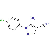 51516-67-7 5-AMINO-1-(4-CHLOROPHENYL)-1H-PYRAZOLE-4-CARBONITRILE chemical structure
