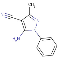 5346-56-5 5-AMINO-3-METHYL-1-PHENYL-1H-PYRAZOLE-4-CARBONITRILE chemical structure