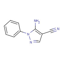 5334-43-0 5-AMINO-1-PHENYLPYRAZOLE-4-CARBONITRILE chemical structure