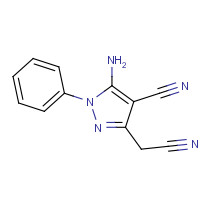 7152-40-1 5-AMINO-4-CYANO-3-CYANOMETHYL-1-PHENYLPYRAZOLE chemical structure