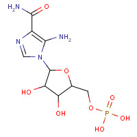 3031-94-5 5'-AMINOIMIDAZOLE-4-CARBOXAMIDE-1-BETA-D-RIBOFURANOSYL 5'-MONOPHOSPHATE chemical structure