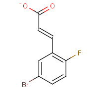 202865-71-2 5-BROMO-2-FLUOROCINNAMIC ACID chemical structure