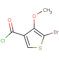 162848-22-8 5-BROMO-4-METHOXYTHIOPHENE-3-CARBONYL CHLORIDE chemical structure