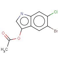 102185-48-8 5-BROMO-6-CHLORO-3-INDOXYL-3-ACETATE chemical structure