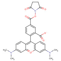 150810-68-7 6-CARBOXYTETRAMETHYLRHODAMINE N-HYDROXYSUCCINIMIDE ESTER chemical structure