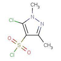 88398-93-0 5-CHLORO-1,3-DIMETHYLPYRAZOLE-4-SULFONYL CHLORIDE chemical structure