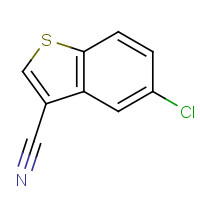 16296-79-0 5-CHLORO-1-BENZOTHIOPHENE-3-CARBONITRILE chemical structure