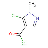 110763-09-2 5-CHLORO-1-METHYL-1H-PYRAZOLE-4-CARBONYL CHLORIDE chemical structure