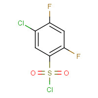 13656-57-0 5-CHLORO-2,4-DIFLUOROBENZENESULFONYL CHLORIDE chemical structure