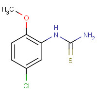 63980-69-8 5-CHLORO-2-METHOXYPHENYLTHIOUREA chemical structure
