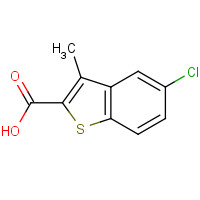 50451-84-8 5-CHLORO-3-METHYL-1-BENZOTHIOPHENE-2-CARBOXYLIC ACID chemical structure