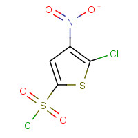 58457-24-2 5-CHLORO-4-NITROTHIOPHENE-2-SULFONYL CHLORIDE chemical structure