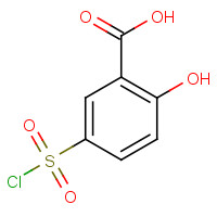 17243-13-9 5-CHLOROSULFONYL-2-HYDROXYBENZOIC ACID chemical structure