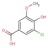 62936-23-6 5-CHLOROVANILLIC ACID chemical structure