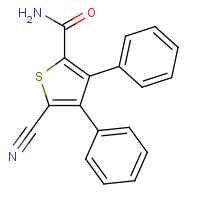 70541-98-9 5-CYANO-3,4-DIPHENYLTHIOPHENE-2-CARBOXAMIDE chemical structure