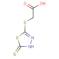 53723-88-9 (5-MERCAPTO-1,3,4-THIADIAZOLE-2-YLTHIO)ACETIC ACID chemical structure