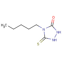 117987-05-0 5-MERCAPTO-4-PENTYL-4H-1,2,4-TRIAZOL-3-OL chemical structure