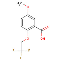 175205-34-2 5-METHOXY-2-(2,2,2-TRIFLUOROETHOXY)BENZOIC ACID chemical structure