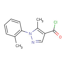 423768-42-7 5-METHYL-1-(2-METHYLPHENYL)-1H-PYRAZOLE-4-CARBONYL CHLORIDE chemical structure