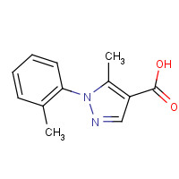 423768-56-3 5-METHYL-1-(2-METHYLPHENYL)-1H-PYRAZOLE-4-CARBOXYLIC ACID chemical structure