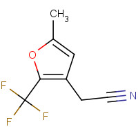175276-72-9 5-METHYL-2-(TRIFLUOROMETHYL)FURO-3-YLACETONITRILE chemical structure