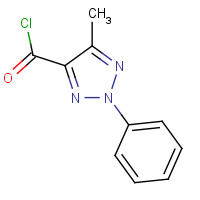 36401-55-5 5-METHYL-2-PHENYL-2H-1,2,3-TRIAZOLE-4-CARBONYL CHLORIDE chemical structure