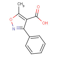 1136-45-4 5-Methyl-3-phenylisoxazole-4-carboxylic acid chemical structure
