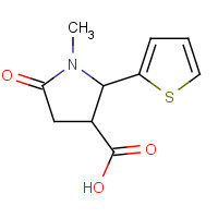 175136-92-2 5-OXO-1-(2-THIENYLMETHYL)PYRROLIDINE-3-CARBOXYLIC ACID chemical structure