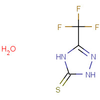 68744-64-9 5-(TRIFLUOROMETHYL)-4H-1,2,4-TRIAZOLE-3(2H)-THIONE HYDRATE chemical structure