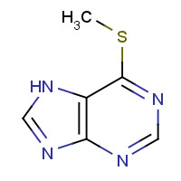 50-66-8 6-METHYLMERCAPTOPURINE chemical structure